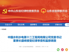 中國(guó)電建一子公司董事長(zhǎng)被查！